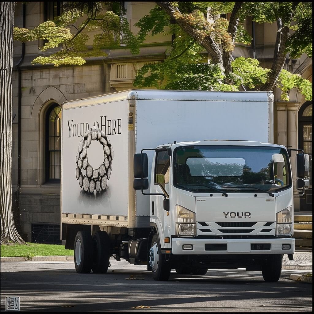 Isuzu Box Truck Parked By The Swan House Featuring F 9e1b108c 8841 434f 9cd8 6590c0e7e702 0
